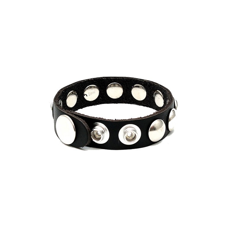 Anillo para el pene piel sintetica ajustable con 8 presiones Anillo para el pene piel sintetica ajustable con 8 presiones