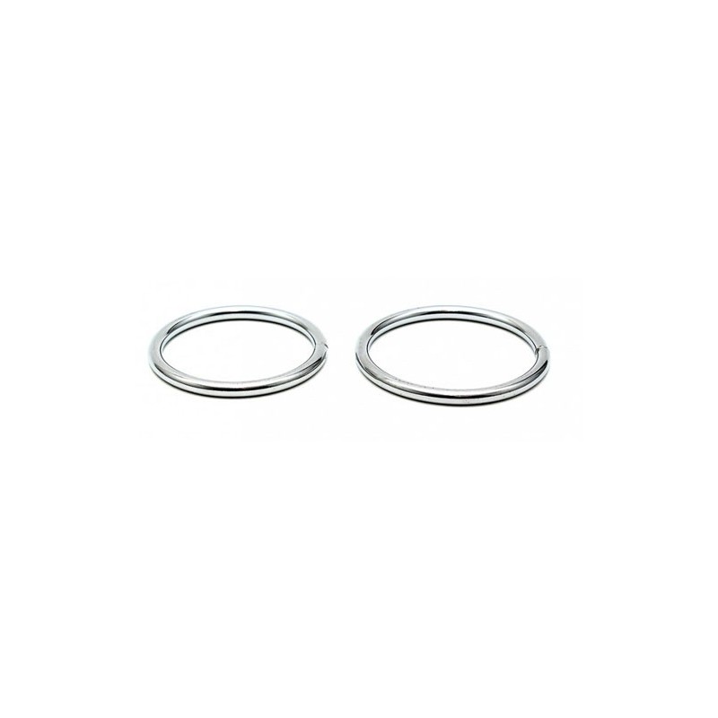 Set de 2 anillos metálicos para el pene – 40/45 mm – Estilo fino Set de 2 anillos metálicos para el pene – 40/45 mm – Estilo fino